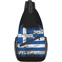 Sac à bandoulière avec drapeau de la Grèce, sac à dos patriotique de grande capacité, sac à dos de voyage et de randonnée, sac à bandoulière pour hommes et femmes, personnalisé