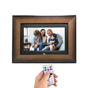 PROS 10 Inch Slim Digital Photo Frame Auto Slideshow Wide Picture Screen Display Video With Remote Control Digital Picture Frame