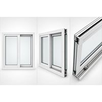 Ventana Corredera de Aluminio con Rotura de Puente Térmico, Doble Acristalamiento Gris, AS2288 CE, Aislamiento Acústico, Suministro al por Mayor para Contratistas y Constructores