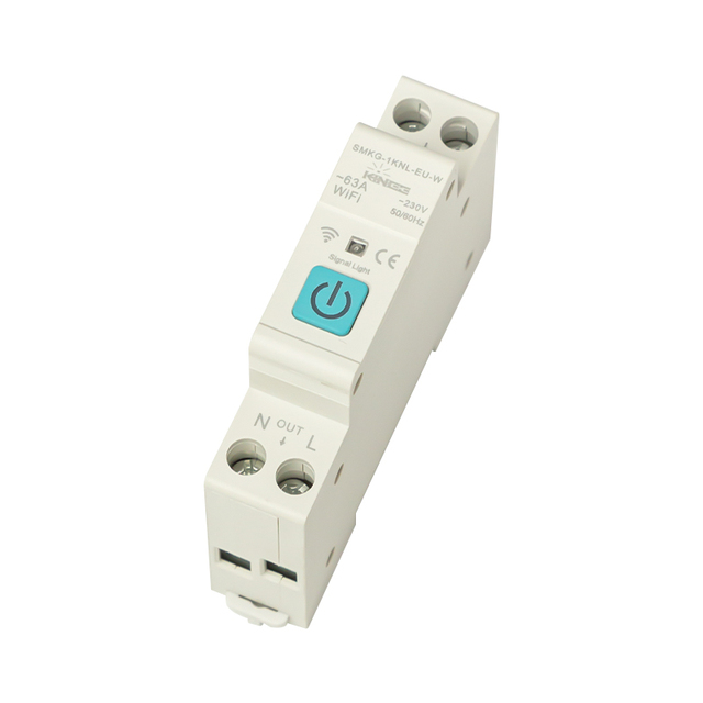 KINEE Smart Circuit Breaker Switch 1P 63A DIN Timer Switch Relay Remote Control Rail for Smart Home Remote Control