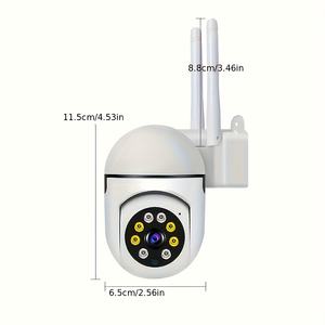 360 Derece CCTV Wifi Küçük PTZ Güvenlik Kamerası CMOS Sensör Kablosuz Gece Görüşlü Çift Yönlü Sesli Pan Tilt 2MP Hafıza Kartlı - Product Image 5