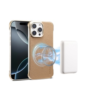 Étui de téléphone portable <span class=keywords><strong>en</strong></span> <span class=keywords><strong>cuir</strong></span> de vache <span class=keywords><strong>pour</strong></span> Apple <span class=keywords><strong>iPhone</strong></span> <span class=keywords><strong>14</strong></span> <span class=keywords><strong>Pro</strong></span> Max étui de téléphone portable de charge sans fil - Product Image 6