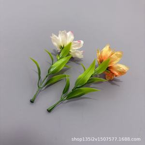 Fleurs artificielles Qiye, guirlande de pivoines à flamme simulée, lotus des neiges, fleurs en soie et plastique style forêt pour décoration de mariage et de maison - Product Image 5