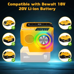 <span class=keywords><strong>Altavoz</strong></span> Inalámbrico Portátil Compatible con Batería de Iones de Litio Dewalt de 20 V, <span class=keywords><strong>Altavoz</strong></span> Bluetooth Inalámbrico para Acampar, el Hogar y Fiestas - Product Image 3