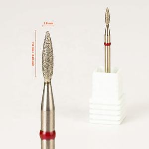 ดอกสว่านเจาะเล็บเพชรแบบหมุนขนาดกลางแบบละเอียด3/32 1.8*7.0มม. ปลอดภัย - Product Image 2