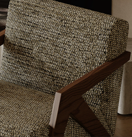 Canapé d'angle en tissu nordique moderne, fauteuil de détente avec coussin moelleux pour chambre à coucher, salon, bureau à domicile et hôtel