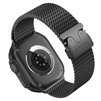 Edelstahl-Netz schlaufe mit Fallschirm schnalle für IWatch Ultra 2 Serie 10 9 8 7 6 SE 5 4 3