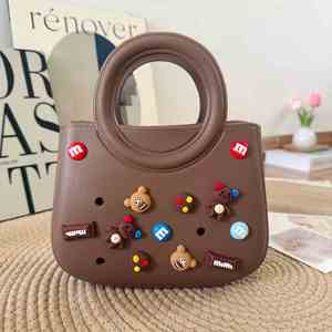 Waterproof EVA Beach <b>Bags</b> Girls Outdoor Travel Holes Handbags With Cartoon <b>Accessories</b> - Product Image 6