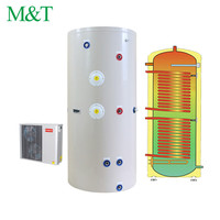 Réservoir d'eau en spirale 50L 100L 150L compatible OEM pour pompe à chaleur domestique et hôtelière