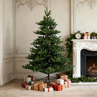 Sapin de Noël artificiel pré-éclairé de luxe avec cristaux de style Swarovski et rubans