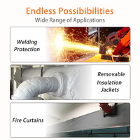 Tissu de protection contre les hautes températures en fibre de verre enduite de silicone E-Glass pour les environnements extrêmes
