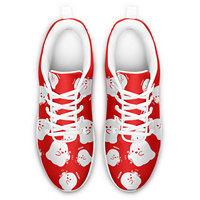 Sneakers personnalisées avec imprimé fantôme mignon, respirantes, en mesh, chaussures de sport décontractées, motif personnalisé, chaussures de course pour hommes et femmes