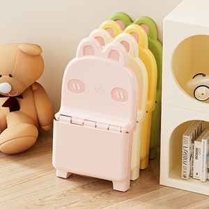 <span class=keywords><strong>Chaise</strong></span> pliante en plastique mignonne en forme <span class=keywords><strong>de</strong></span> lapin pour enfants, mobilier d'intérieur pour la maternelle, design moderne, haute qualité, pour l'école, le salon - Product Image 1