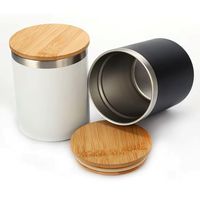 Mug de voyage isotherme en acier inoxydable à double paroi avec couvercle en bois, capacité 350 ml, idéal pour cadeaux (vente en gros)