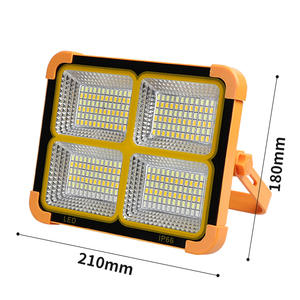 <b>Solar</b> LED Flood <b>Light</b> Waterproof ABS Portable Emergency <b>Light</b> Rechargeable <b>Outdoor</b> Work <b>Garden</b> Camping Lighting - Product Image 1