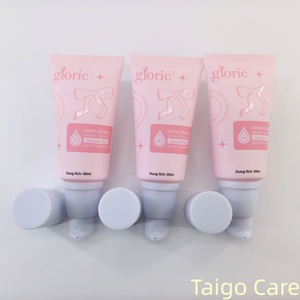 Contenants cosmétiques écologiques de 50 ml, tubes en plastique rose vides avec bouchon pompe finition mate pour tube de lotion - Product Image 3