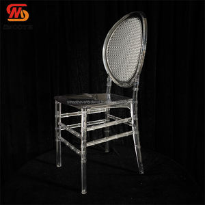 SMOOTH Factory Wholesale Chiavari Transparent Mesh Backrest <b>Dining</b> Acrylic Resin <b>Chair</b> For Party Events - Product Image 1
