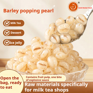 Ingrédients de thé Bobas avec perles <span class=keywords><strong>d</strong></span>'<span class=keywords><strong>orge</strong></span> éclatées Perles de boba à éclater pour thé à bulles emballées dans des boîtes avec des additifs <span class=keywords><strong>Sucre</strong></span> - Product Image 2