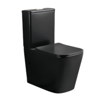 YIDA WC moderne de luxe en porcelaine blanche, à double chasse, deux pièces, avec cuvette carrée, siphon en P et fermeture douce