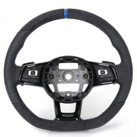 Volant en cuir suédé de qualité supérieure pour VW Golf MK4 MK6 MK7 Scirocco Jetta Vento Lavida GTI GLI TCR