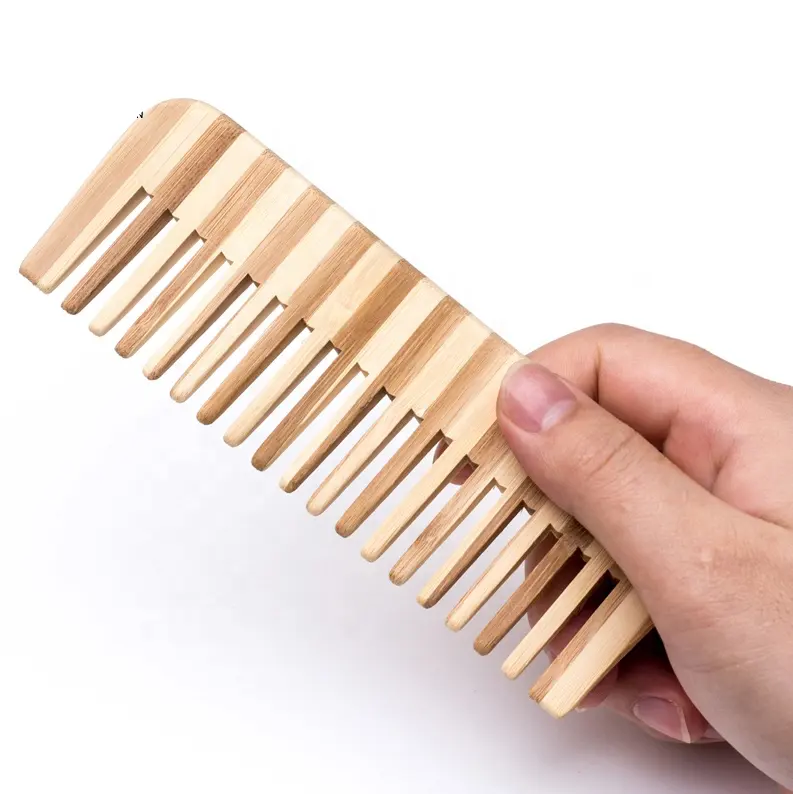 Hot-selling Wholesale Natural Bamboo Travel Wooden Hair straightener Comb