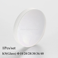 Laser à fibre K9 1 lentille de collimateur de mise au point en verre D30 concave convexe pour torches de soudage