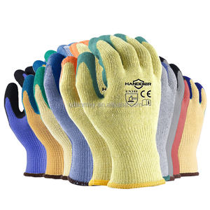 Antidérapant Latex Froissé Enduit Usine Pas Cher Coton Tricoté Sécurité Travail Gants De Protection guantes industriales - Product Image 6