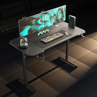 Bureau de jeu électrique ergonomique moderne en gros pour usine, table de jeu réglable en hauteur, bureau de jeu RGB réglable