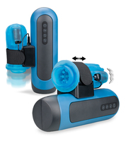 Godet de masturbation masculin télescopique externe avec fonction de poussée automatique et vibration, pour hommes, jouet sexuel