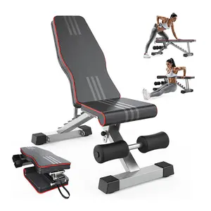 Gym Exercise Fitness Equipment Durable Incline Decline Flat Home Gym Dumbbell Weight Bench Adjustable Foldable Bench Press