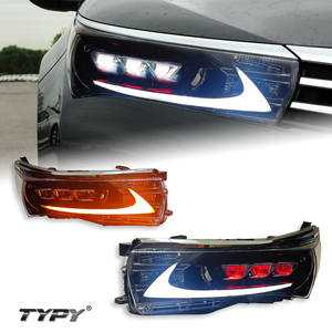 For Toyota Corolla 2014-2018 for Headlight Assembly 12V Modified Laser Lens LED Daytime Running Light Flowing <b>Turn</b> <b>Signal</b> - Product Image 1