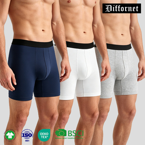 <span class=keywords><strong>Boxer</strong></span> da <span class=keywords><strong>Uomo</strong></span> in Bambù Anti-Sfregamento a Gamba Lunga, con Tasca 3D, Elastico in Vita ad Alta Elasticità, Traspiranti, OEM - Product Image 4