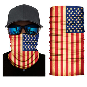 Grosir Desain Usa penutup wajah tabung leher penutup wajah syal sublimasi cetak multifungsi penutup leher Bandana - Product Image 5