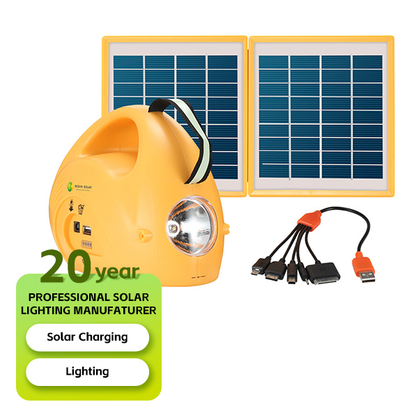 Portable High Quality Camping Lantern LED SOS Survival Light Plastic IP44 Waterproof 5000K Daylight USB Solar Rechargeable