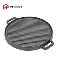 Panci Panggang Anti Lengket, Panci Panggang Bbq Korea, Peralatan Masak 30CM, Wajan Panggangan Bulat Anti Lengket, Panci Panggang Bbq Gaya Korea