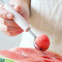 Dual-Head Roestvrijstalen Vleesmes Fruit Groente Tool Watermeloen Ijs Baller Schepstapels Lepel Set Huis Keuken