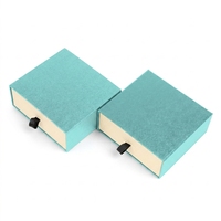 Boîte cadeau en carton écologique de style tiroir avec matériaux recyclés, pelliculage mat à feuille d'or pour emballage de mode
