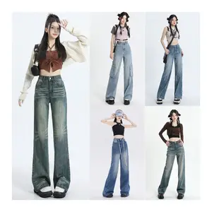 Newest Style Straight Slim Fit Comfortable Women's Jeans Casual Wear Lightweight Jean Pants For Women's Stock lots