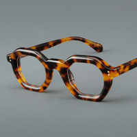 MS YL29002 Monture de lunettes hexagonale en acétate au design original pour femme, compatible avec les verres correcteurs sud-américains