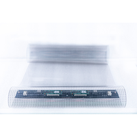 Film led flexible transparent personnalisé P6.25 P8 P10 film transparent publicitaire adhésif pour verre film d'affichage led écran led