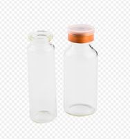 Bouteilles en verre à bouchon serti rond haute clarté pour échantillons liquides de voyage et sous-emballages