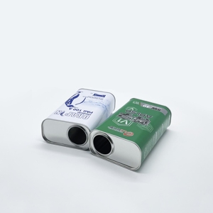 Bidon rectangulaire vide en fer blanc de 1L pour huile moteur et lubrifiants - Product Image 4