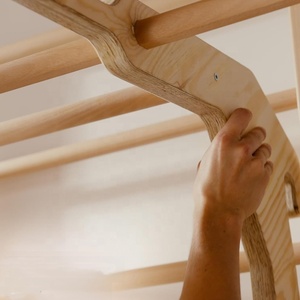Wellshow Sport Barre de <span class=keywords><strong>gymnastique</strong></span> multifonctionnelle murale en bois pour enfants et adultes - Product Image 4