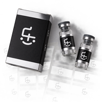 Boîte et étiquette pour flacon de peptides avec pelliculage mat, plateau d'insertion transparent pour flacons de 2 ml, 3 ml, 5 ml, 10 ml, qualité écologique