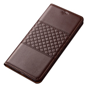 Étui de téléphone portable en cuir véritable de haute qualité avec fente pour carte, couleur unie, pour Redmi 12 13 Pro Plus 4G 5G <span class=keywords><strong>A3</strong></span> K70 - Product Image 5