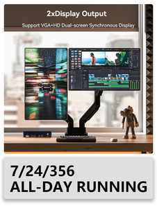 Mini-ordinateur industriel client léger embarqué i3/i5/i7 8 Go + 128 Go SSD Dissipation thermique sans ventilateur 4 USB HD VGA DC 12V - Product Image 3