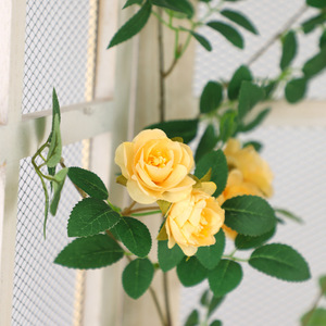 Planta Artificial de Camelia Rosa Simulada, Plástico, Decoración para Interiores, Bodas y Hogar - Product Image 2