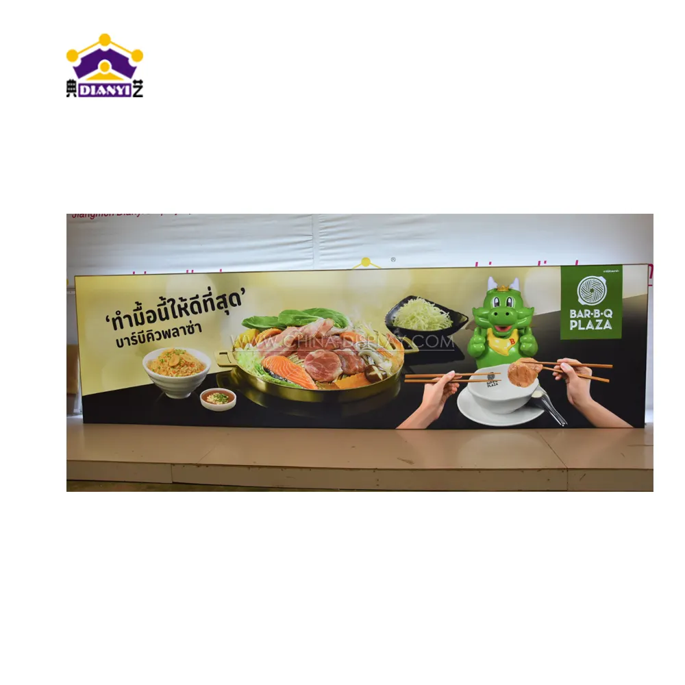 Factory Price Cheap Customize Aluminum Alloy LED Flame Waterproof Advertising Fabric Light Box