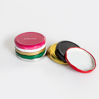Capuchon en métal multicolore personnalisé de 82 mm, blanc doré, pour bocal en verre