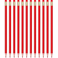Crayons rouges effaçables HB pré-aiguisés vérifiant les tests de coloration de la carte Crayons de notation pour les tests colorés et le marquage